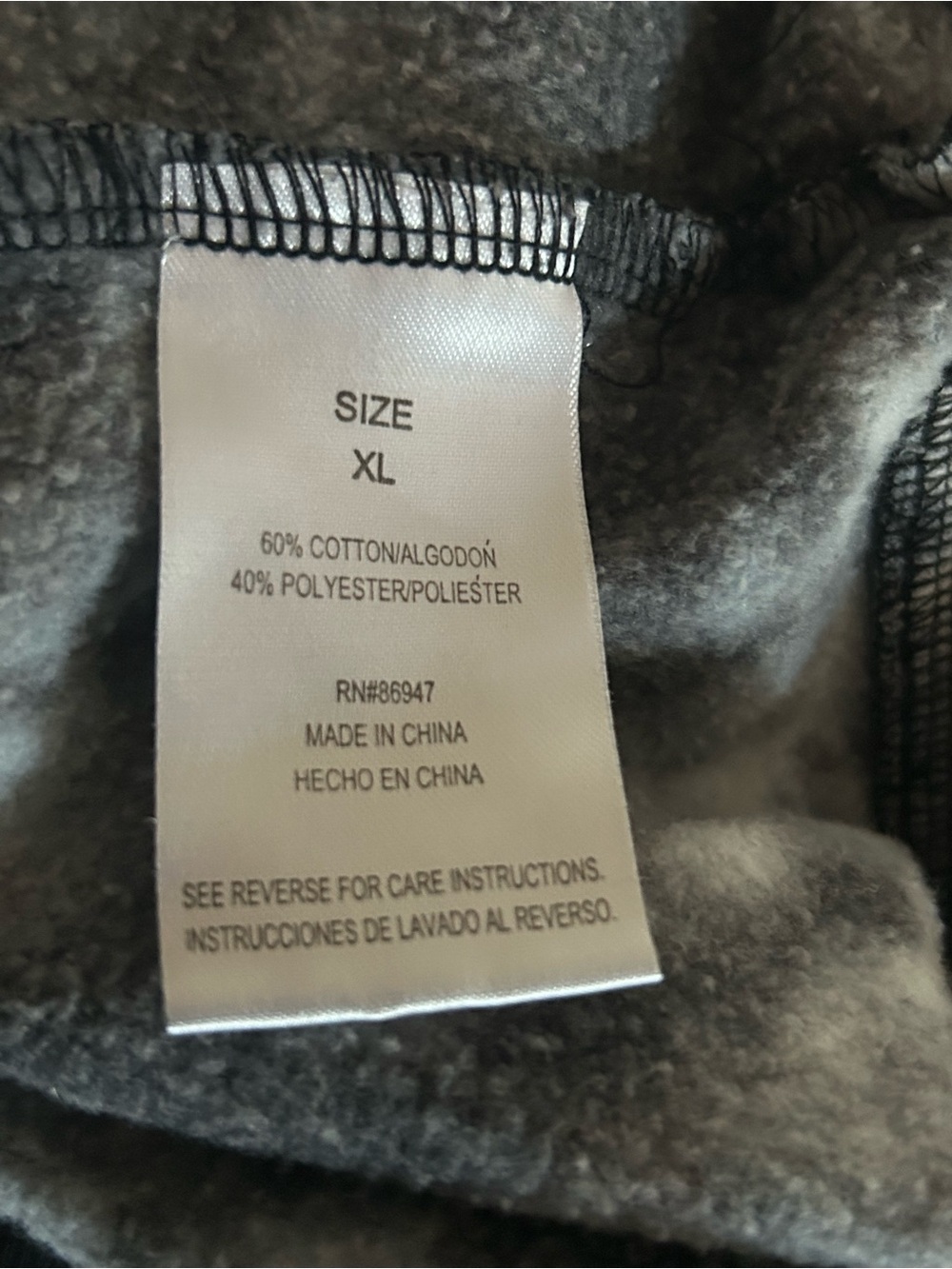 NASA Tie Dye Hoodie Black Gray XL C-Life Group Holographic Astronaut Urban Retro - Picture 2 of 4